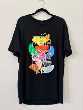 Lululemon Pride Graphic 5 Year Basic Tee Sz L Black EUC